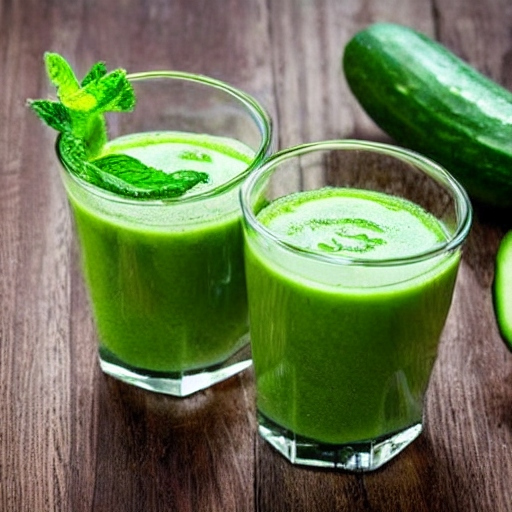 Cucumber and Mint Juice for Weight Loss